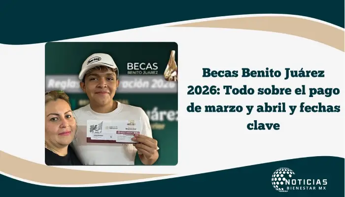 Becas Benito Juárez 2026: Todo sobre el pago de marzo y abril y fechas clave