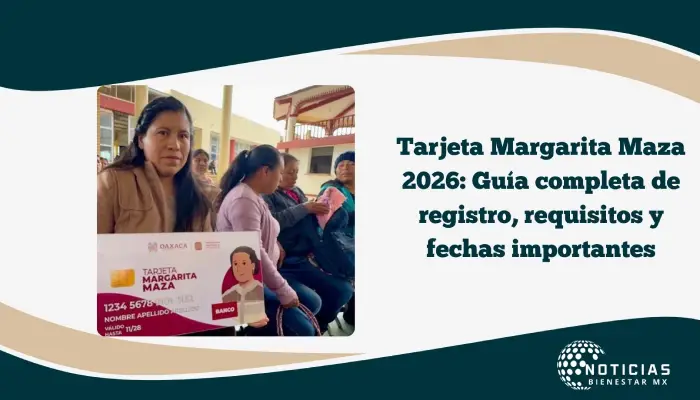 Tarjeta Margarita Maza 2026: Guía completa de registro, requisitos y fechas importantes