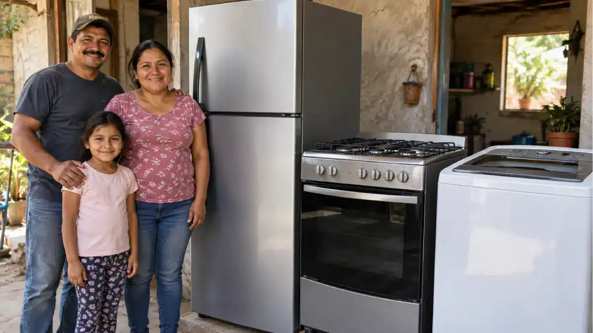 Hogares en Bienestar 2026: refrigeradores, estufas y lavadoras gratis