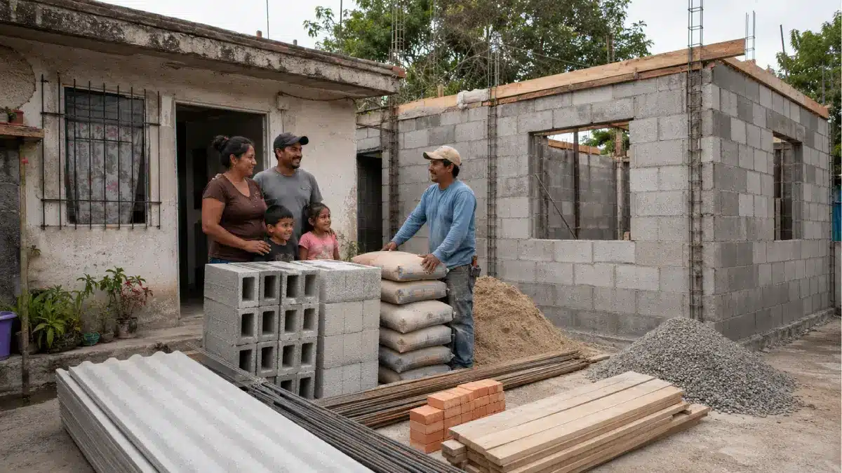 Paquete de materiales para construir un cuarto en 2026
