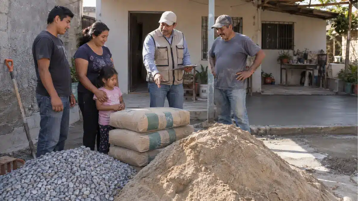 Piso Firme 2026: cómo saber si te toca y quién entrega los materiales