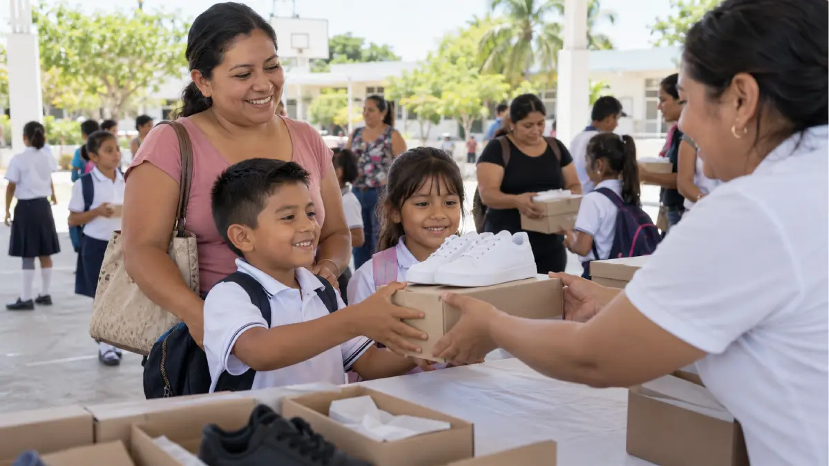 Tenis escolares gratis en Cancún 2026: así se entregan